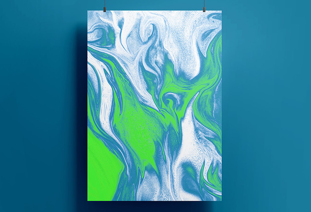 grafiki i ilustracje Plakat - abstrakcja - Abstract Green - 30x40