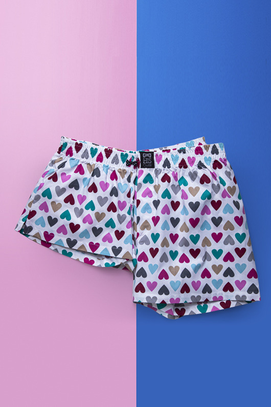 Spodenki do spania DLA PARY bokserki  SERCA HisOutfit