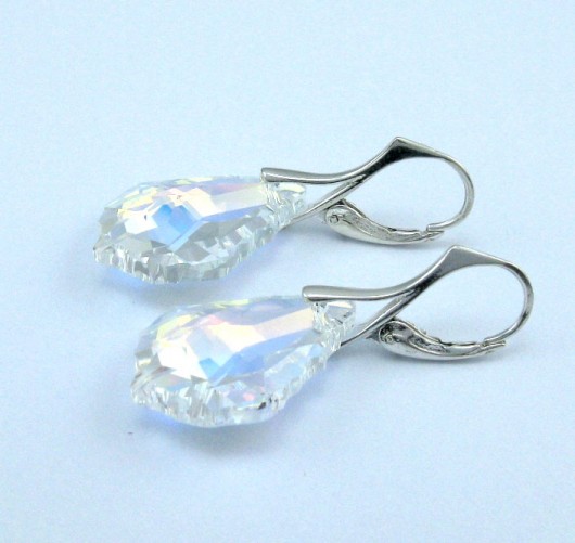 kryształ Swarovski Crystal AB w srebrze PRYZMAT
