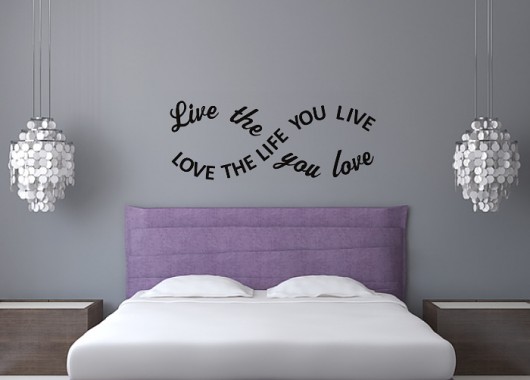 Love the life you Live naklejka Tulis