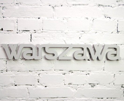 Warszawa - napis 3D, rozmiar 90x12cm Ledon