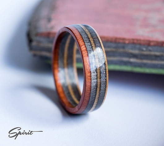 Pierścionek z drewna: Recycled Skateboard Spirit Workshop