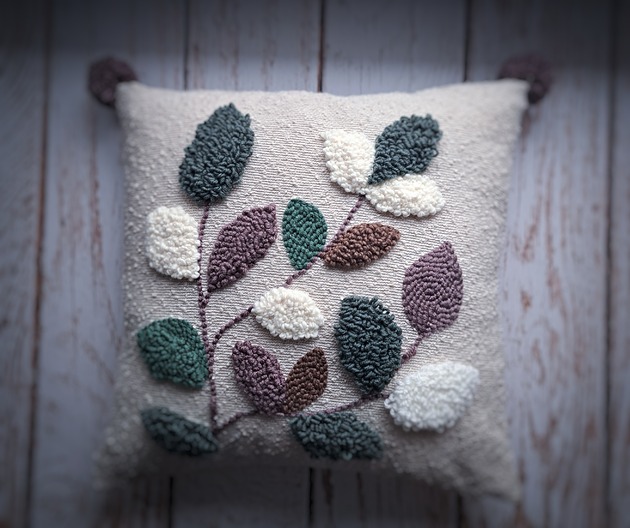 poduszki plecione Nowość! Poduszka dekoracyjna kwiaty boho