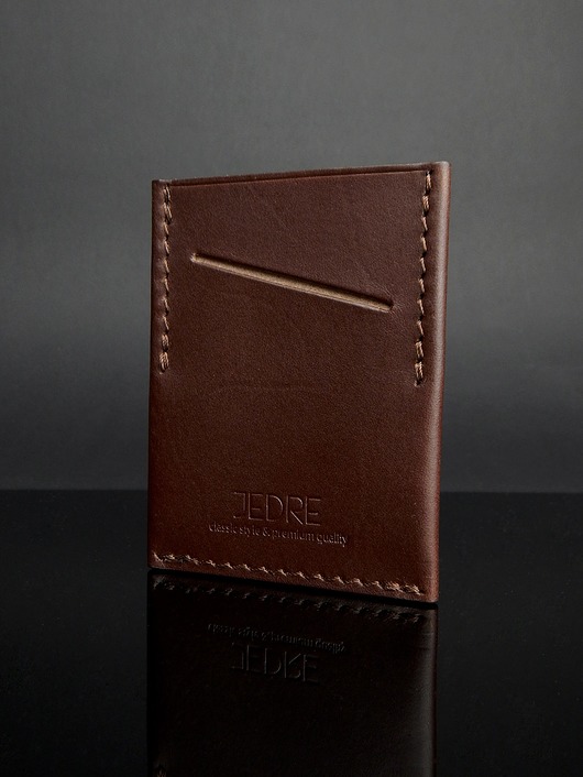portfele męskie Handy Billfold - Czekoladowy Brąz