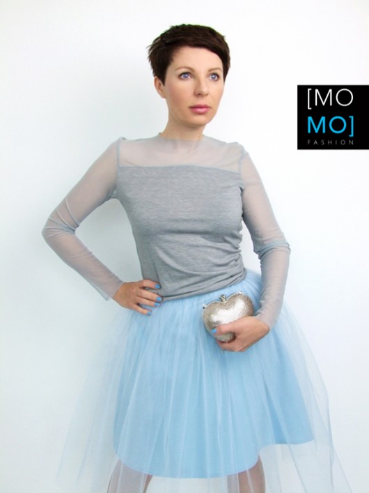 Szara mgiełka by momo momo fashion