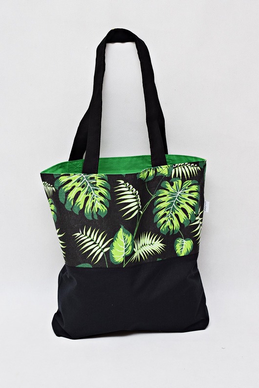 torby na zakupy Torba na zakupy shopperka eko liście monstera