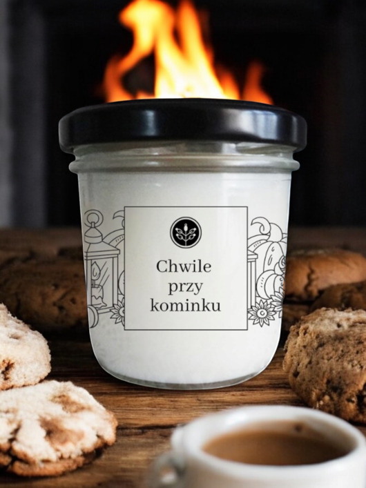 świece zapachowe Świeca sojowa Chwile przy kominku 120 ml