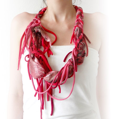 Naszyjnik dzianinowo - wiskozowy CORAL 02 CADOaccessories