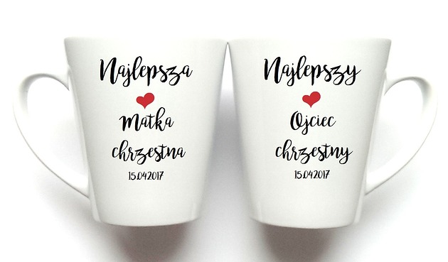 KUBKI LATTE dla RODZICÓW CHRZESTNYCH FarrowDesign