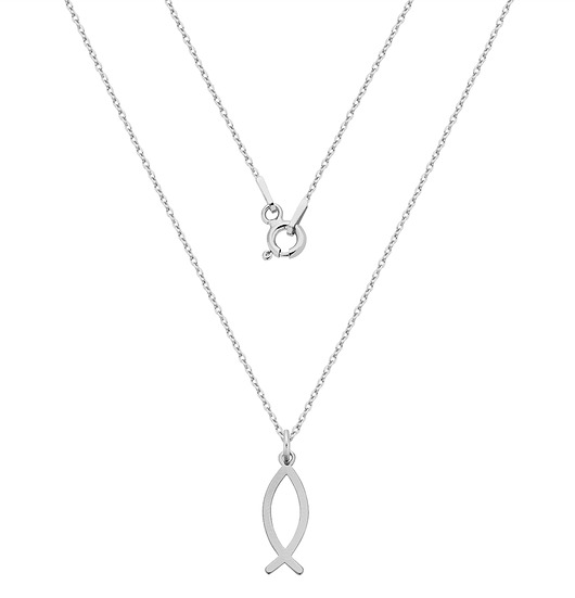 Naszyjnik z rybką; symbol chrześcijaństwa/1133/ MYNESS