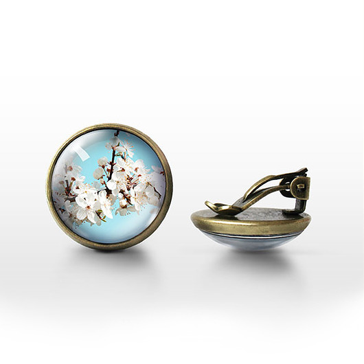 klipsy Klipsy - Kwitnąca biel