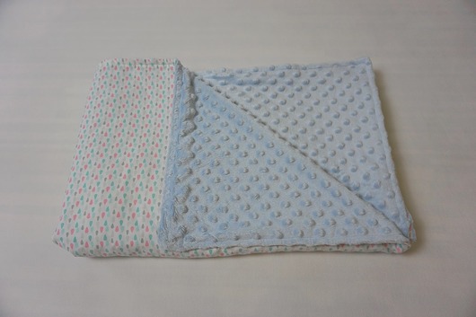 Kocyk kropelki niebieski 100x135 Nukko Design