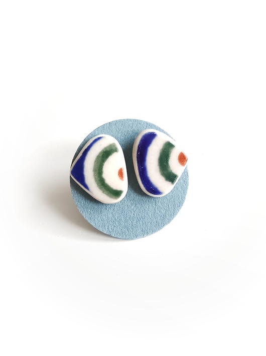 kolczyki ceramiczne Kolczyki ceramiczne Bolesławiec
