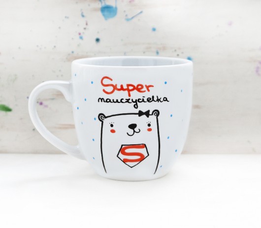 Super nauczycielka - kubek XL miamilu
