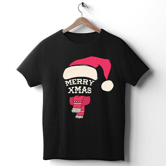 t-shirty męskie Koszulka  z nadrukiem Merry Christmas