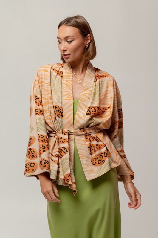 bluzki kimonowe damskie Jedwabne kimono, SICILY