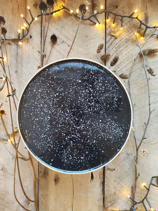 Ceramiczny talerz obiadowy Galaxy POTPOTSTUDIO