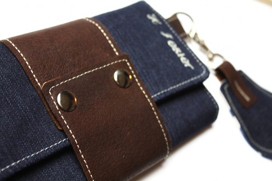 Portfel jeans&leather -zamówienie personalizacja Zuzia Górska