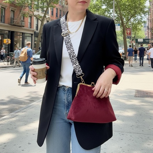 torebki mini Torebka bordo na pasku