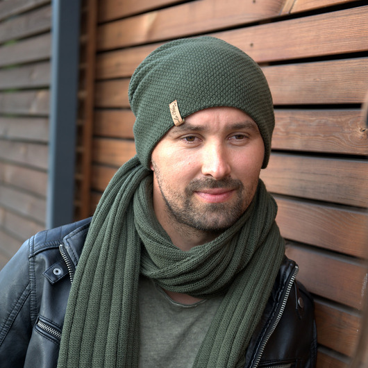 czapki i kapelusze męskie Hugo - przedłużana czapka unisex ze skórką-La Vitta Per Te