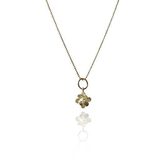 Złoty wisiorek z kwiatem polnym KOS jewellery