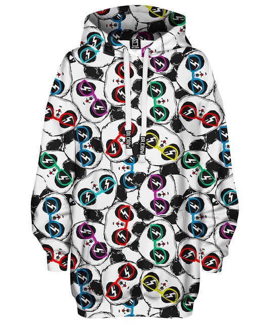 bluza z kapturem damska Bluza Oversize Tunika DR.CROW Pandy