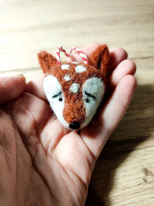 akcesoria różne Myszka Fiszka -Myszka wełna filc zawieszka bombka