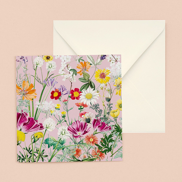 kartki okolicznościowe - wydruki Kartka okolicznościowa - Sielskie kwiaty