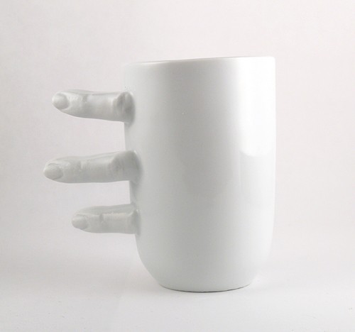 Fingers Mug Porcelanowy Kubek z Palcami XXXXXXKina Gorska