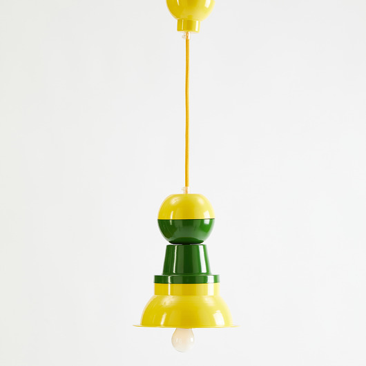 lampy wiszące Fern Flower LampYellow & Green 1