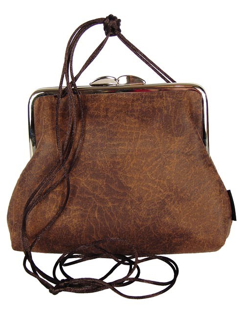 medium bag :: brown leather :: yamira