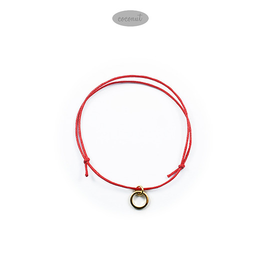 KARMA - bransoletka złocona 16kt złotem - green COCONUT
