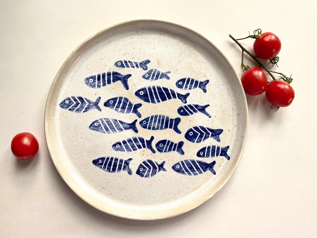 Talerz Rybki Misa Pracownia Ceramiczna