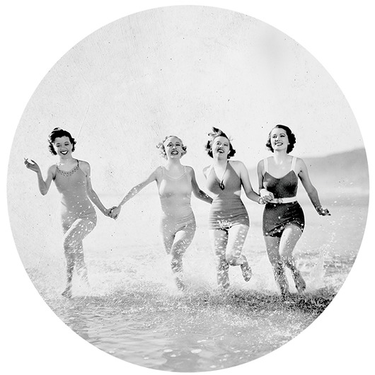 plakaty Na Plaży - okrągły obraz