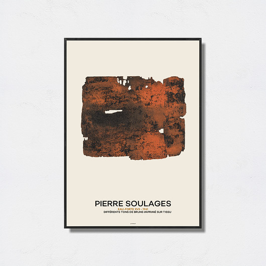 plakaty Pierre Soulages - Exhibition Poster