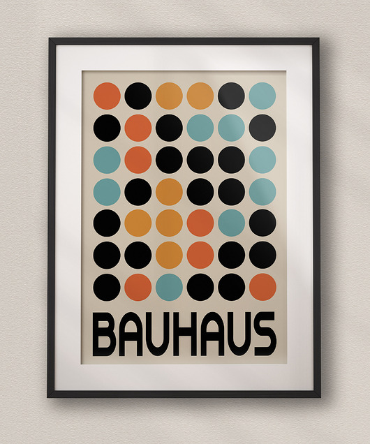 plakaty Minimalistyczny plakat - Bauhaus #10 - Do salonu, sypialni, biura