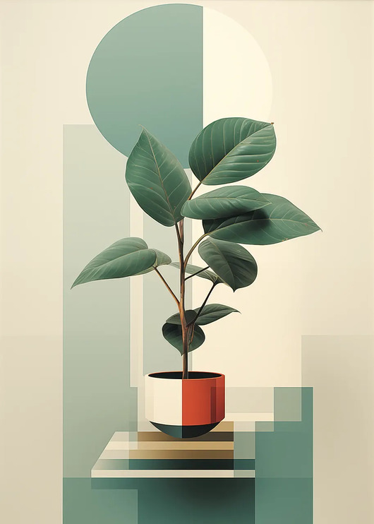 plakaty Nieoczywisty plakat pt. Geometria roślin III