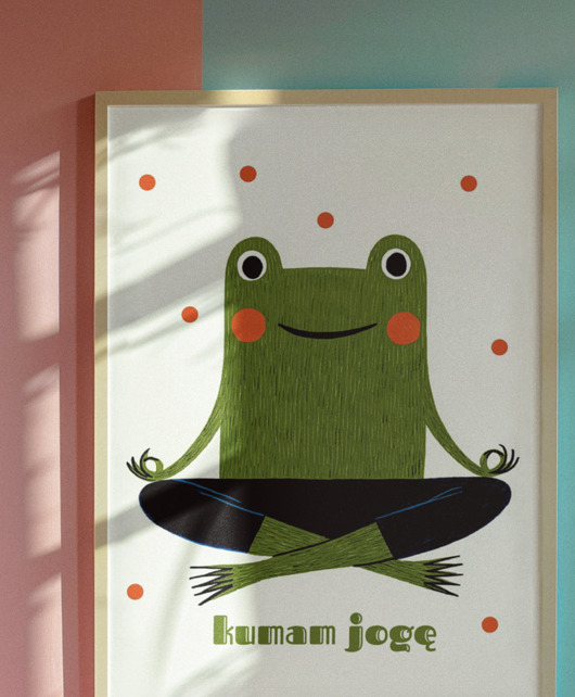plakaty Plakat  kumam jogę 30cmx40cm