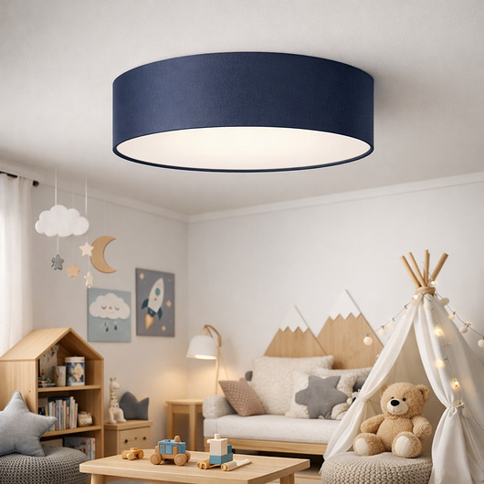 lampy do pokoju dziecka Nowoczesna lampa sufitowa dla dzieci z abażurem o średnicy 50 cm DUBAJ KIDS