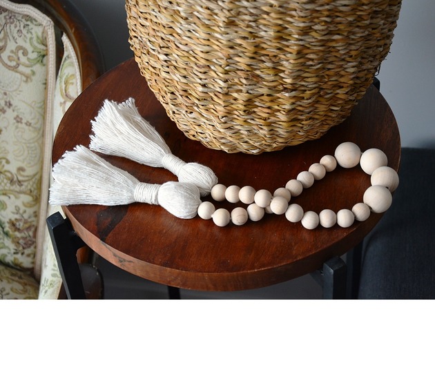 Girlanda z frędzlami Wooden Love