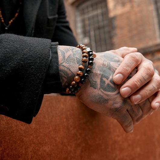 biżuteria męska Set 2 męskich bransoletek - sukces i odwaga