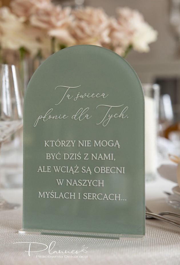 dodatki ślubne Ta świeca płonie Zaokrąglona