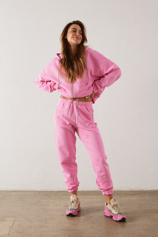 spodnie dresowe damskie Spodnie DONNA pink