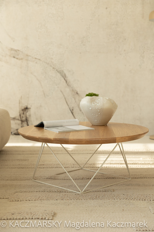 stoliki kawowe Dębowy stolik kawowy