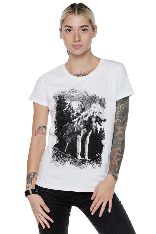 t-shirt damskie T-shirt damski UNDERWORLD Wolf in mountains