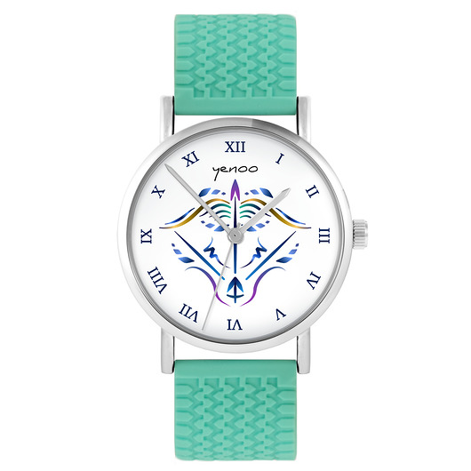 zegarki unisex Kolekcja Starlight - Strzelec - silikonowy, turkus