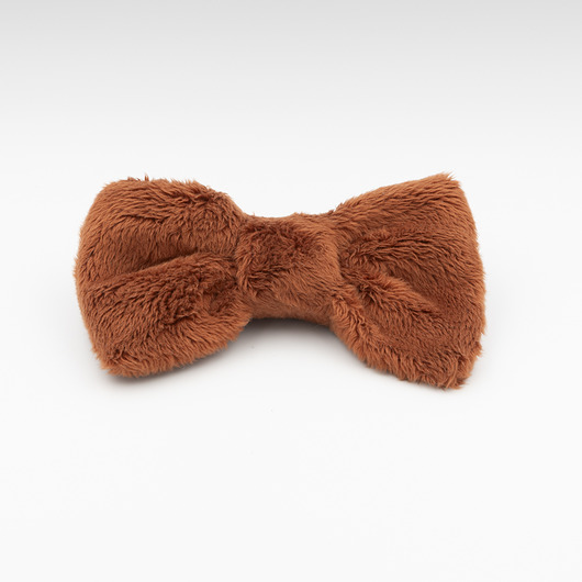muszki i krawaty Mucha Fluffy Brick Red