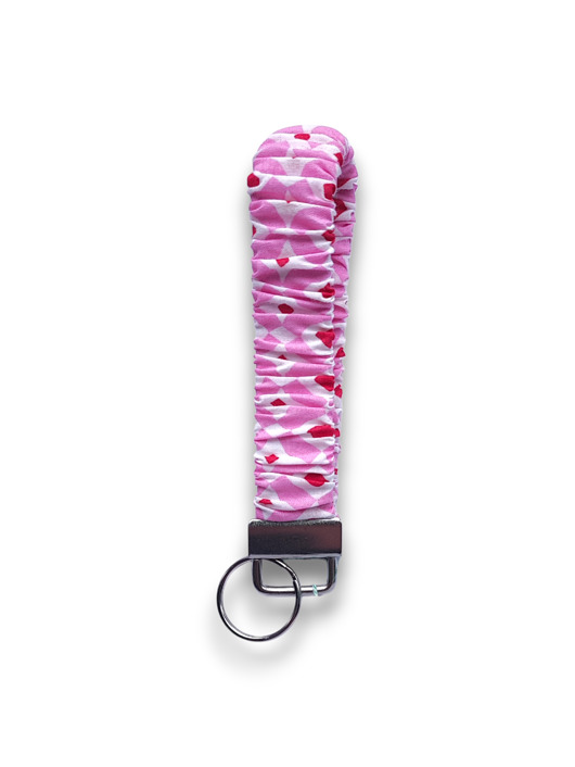Akcesoria pozostałe Smyczka różowa scrunchie na gumie