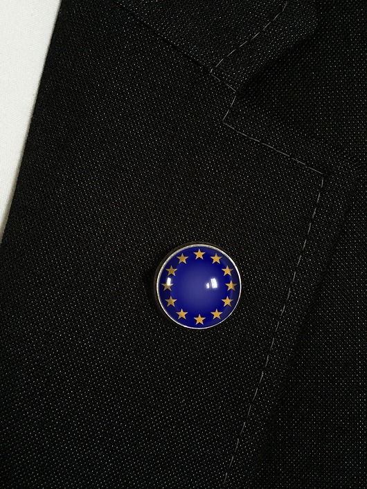 biżuteria męska Unia Europejska - wpinka do marynarki - 0818