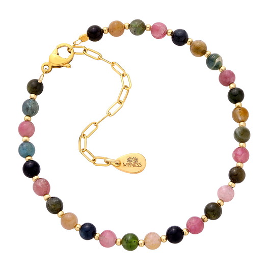 bransoletki z kamieni naturalnych Bransoletka z kamieni naturalnych - turmalin